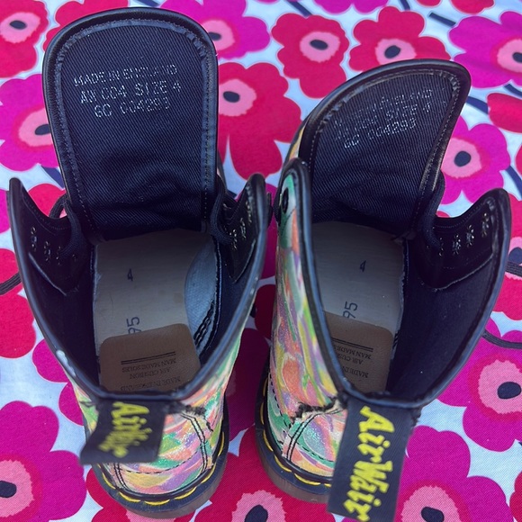 🏴󠁧󠁢󠁥󠁮󠁧󠁿 RARE MIE Dr. Martens Vintage Shimmering Metallic Glitter 90s Boots UK 4 - Picture 4 of 15